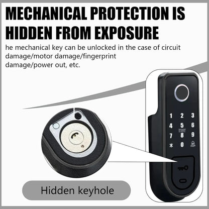 Smart Outdoor Gate Lock with Fingerprint Access & WiFi App Control – Waterproof Design
